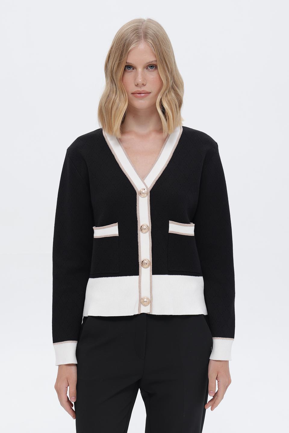 Жакет Passioni с контрастной отделкой