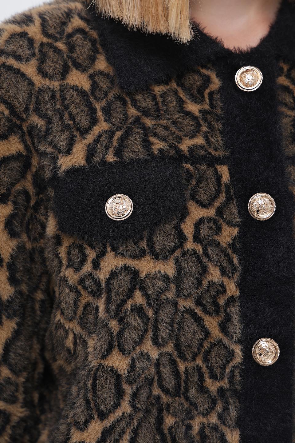 Жакет Passioni леопардовый