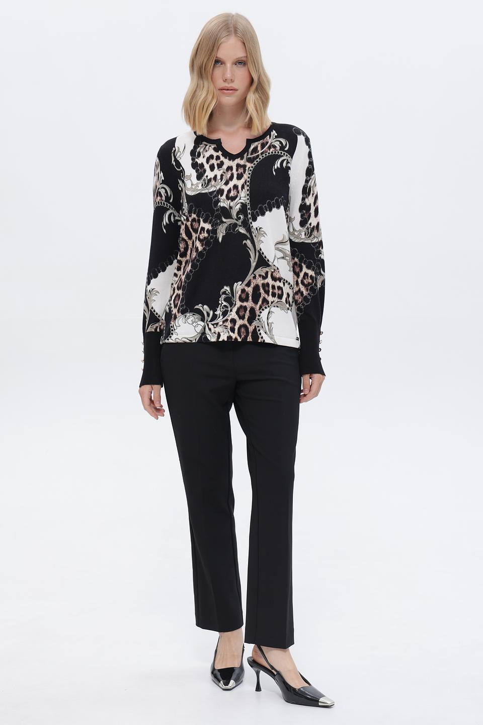 Пуловер Passioni с принтом