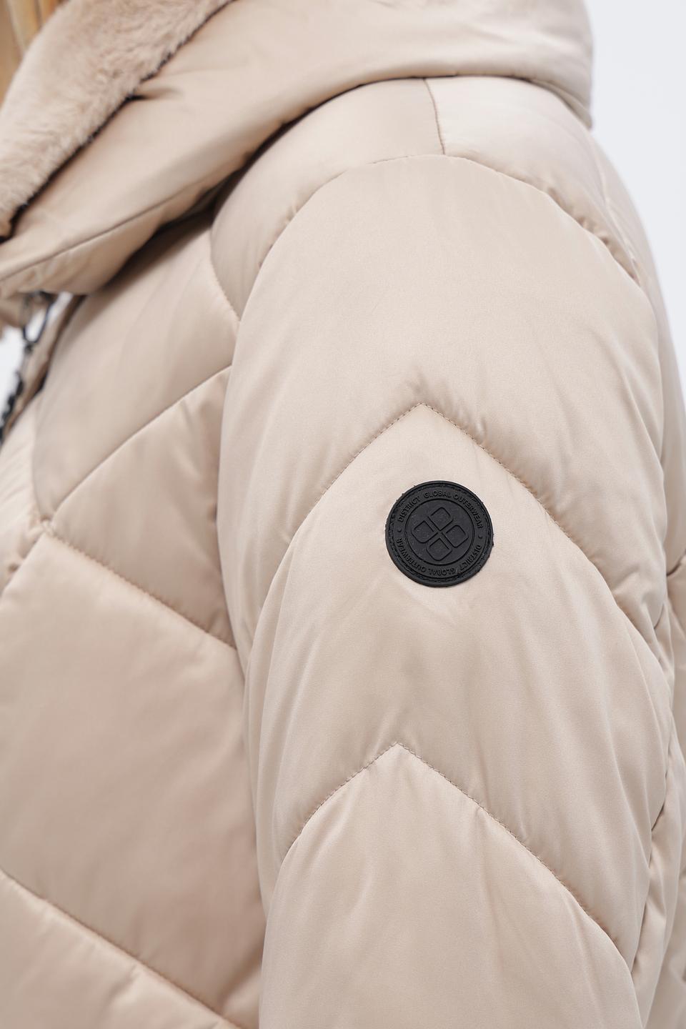 Куртка District стеганая бежевая