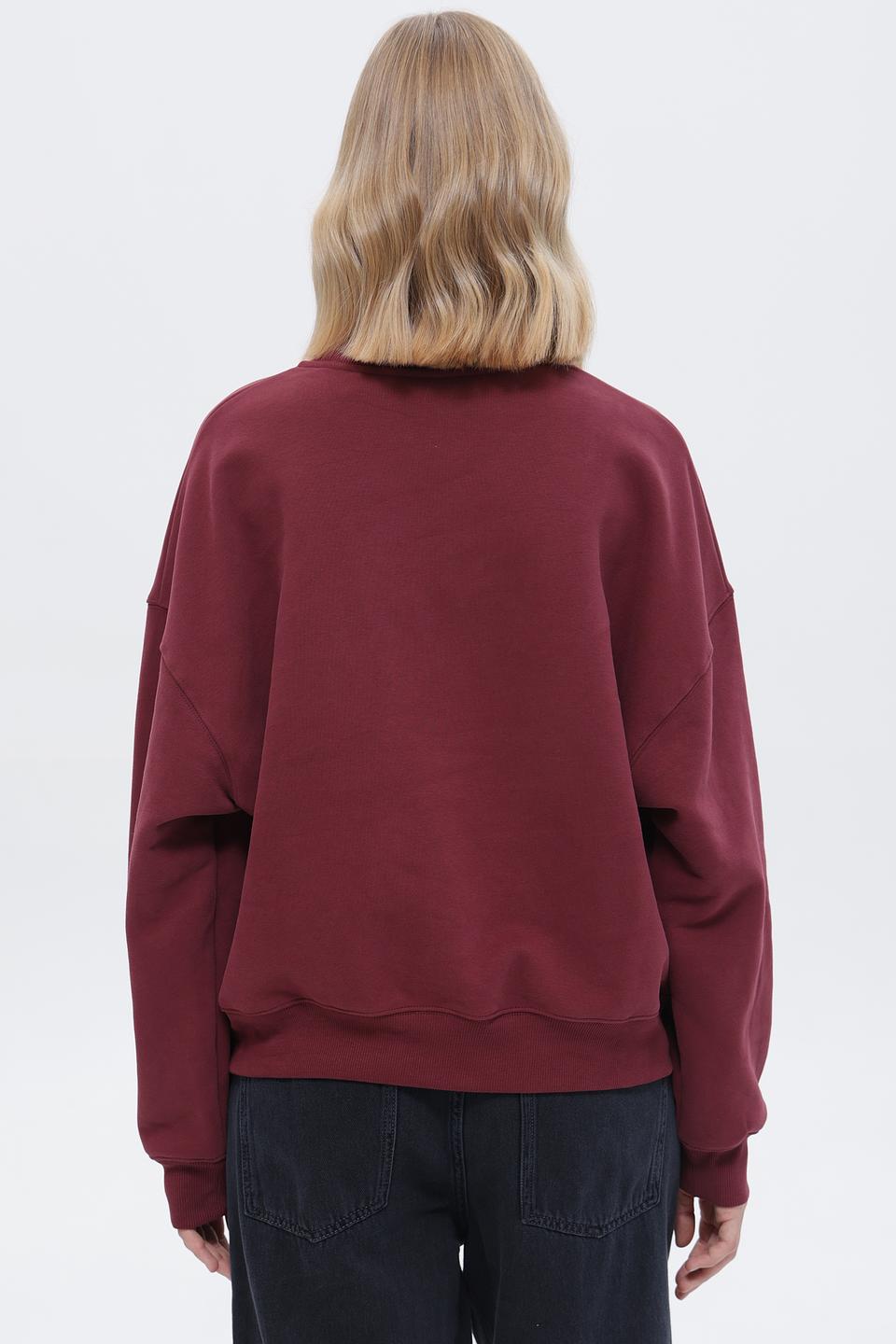 Пуловер Rich and Royal бордовый