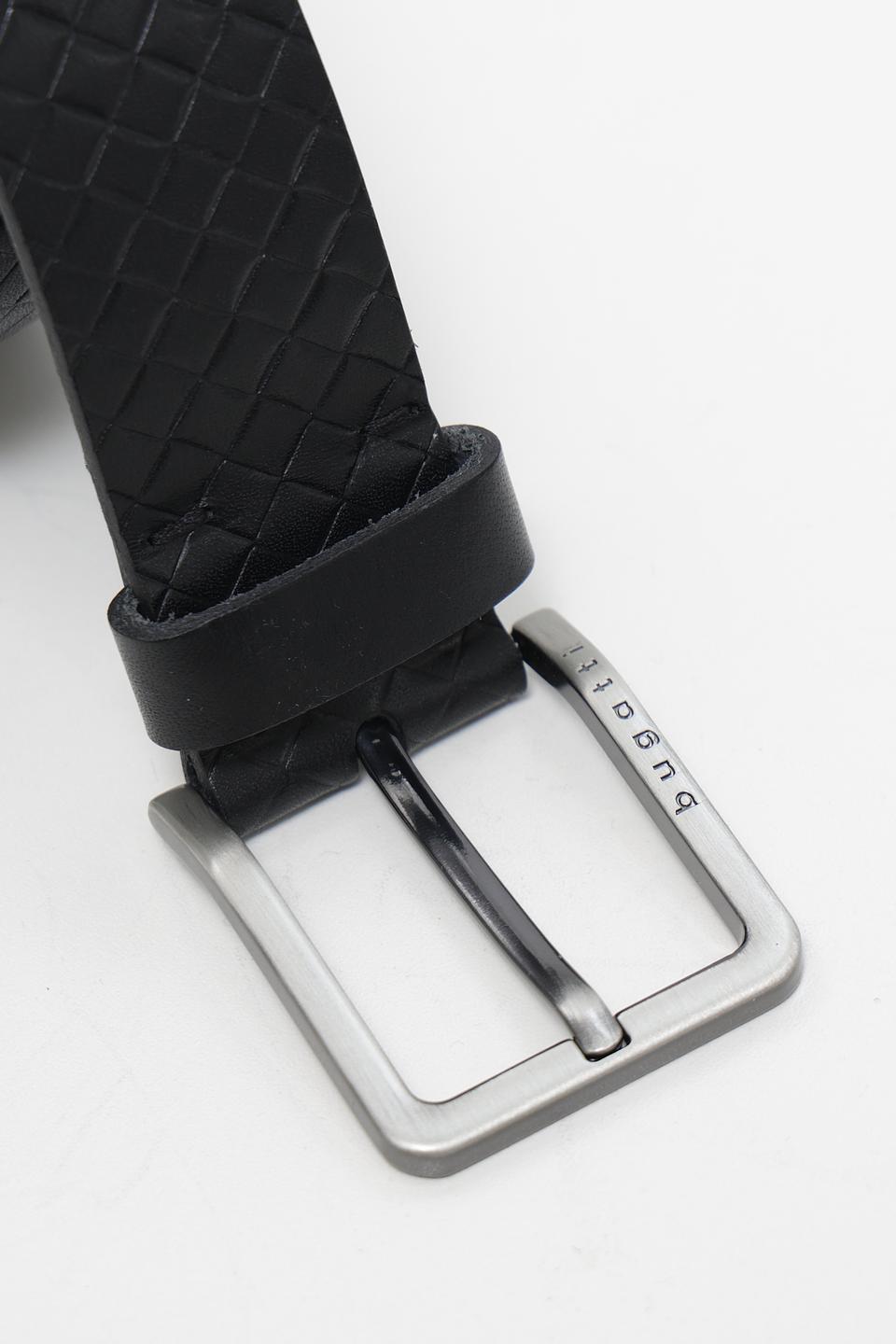 Ремень Bugatti ACC чёрный плетёный