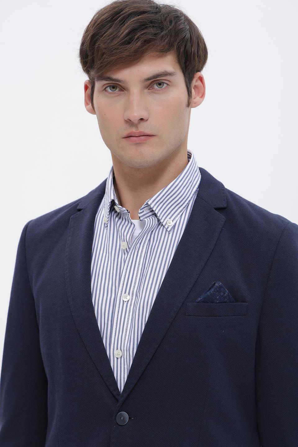 Пиджак Calamar синий приталенный