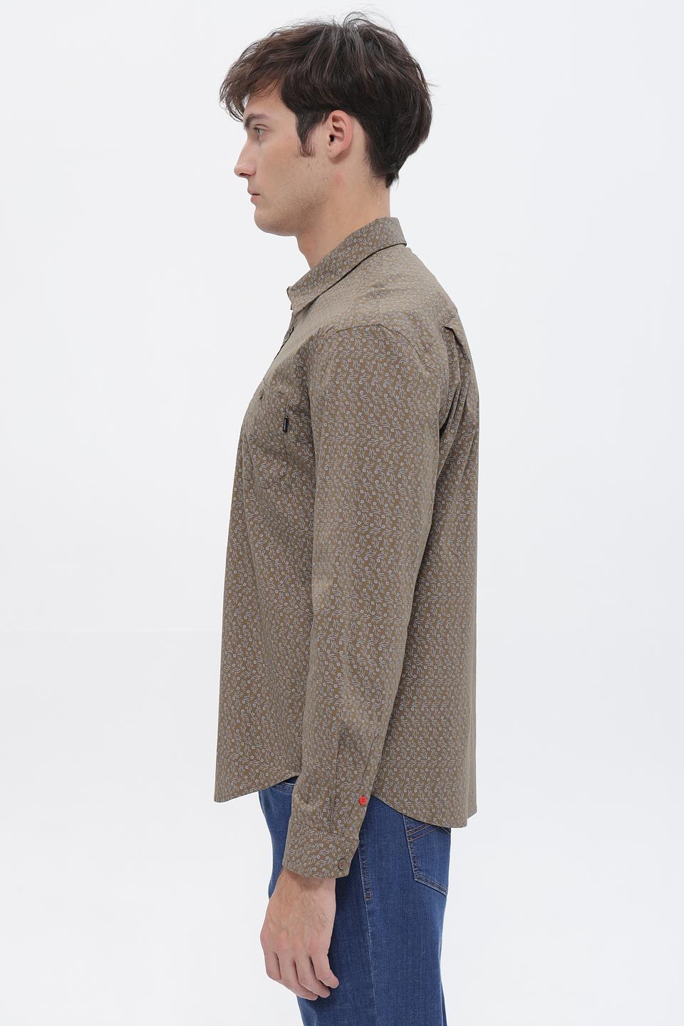 Рубашка Time Zone с принтом хаки