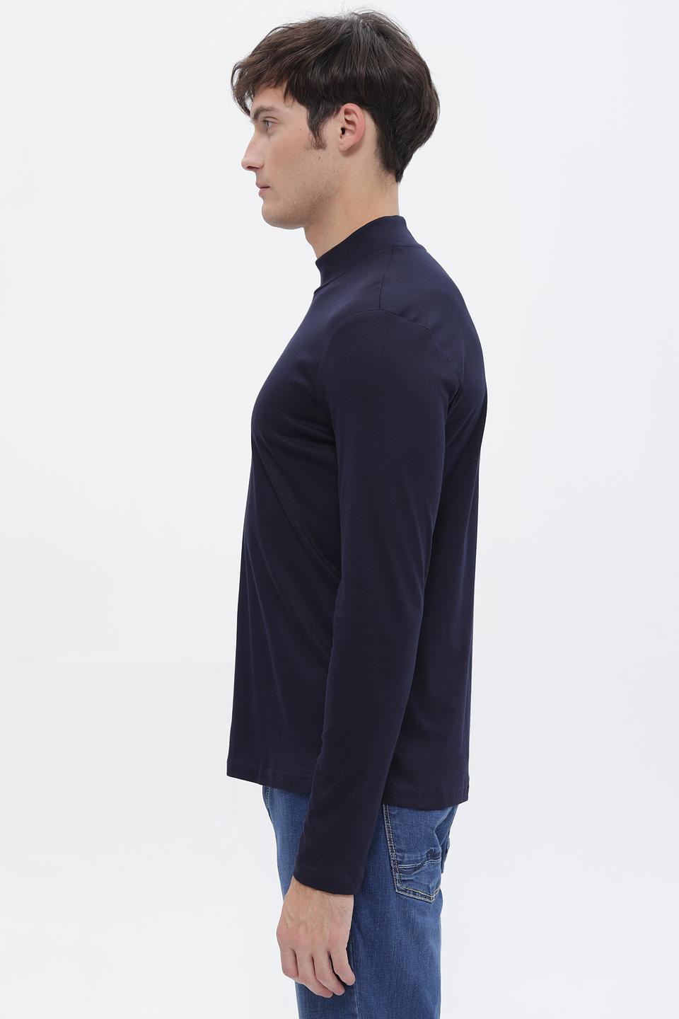 Футболка Desoto с горловиной тёмно-синяя