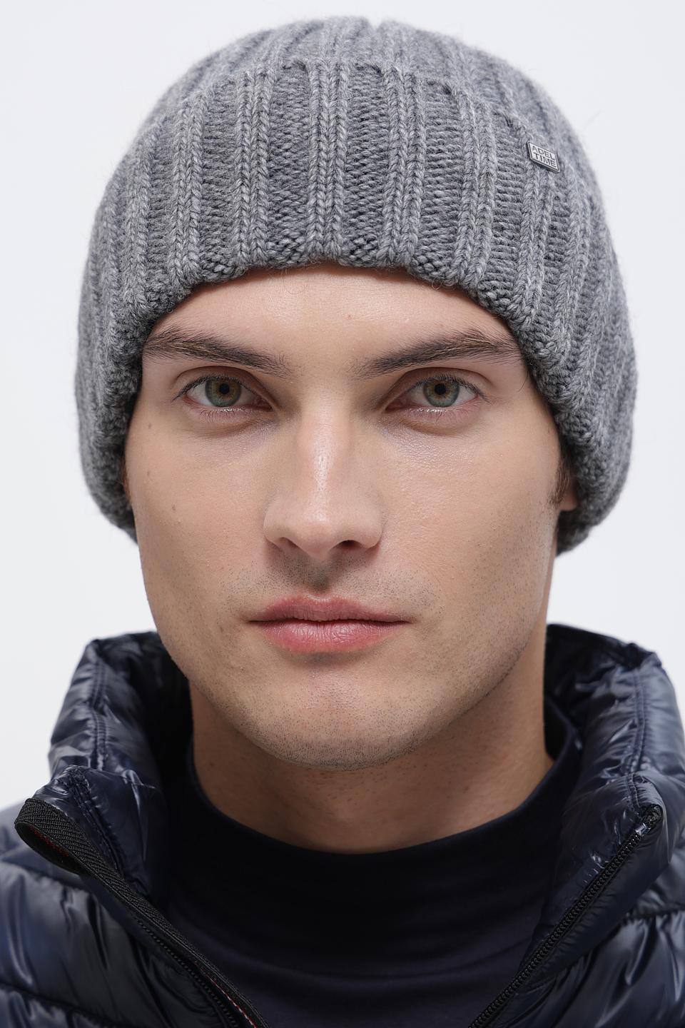 Шапка ADL man серая с косой