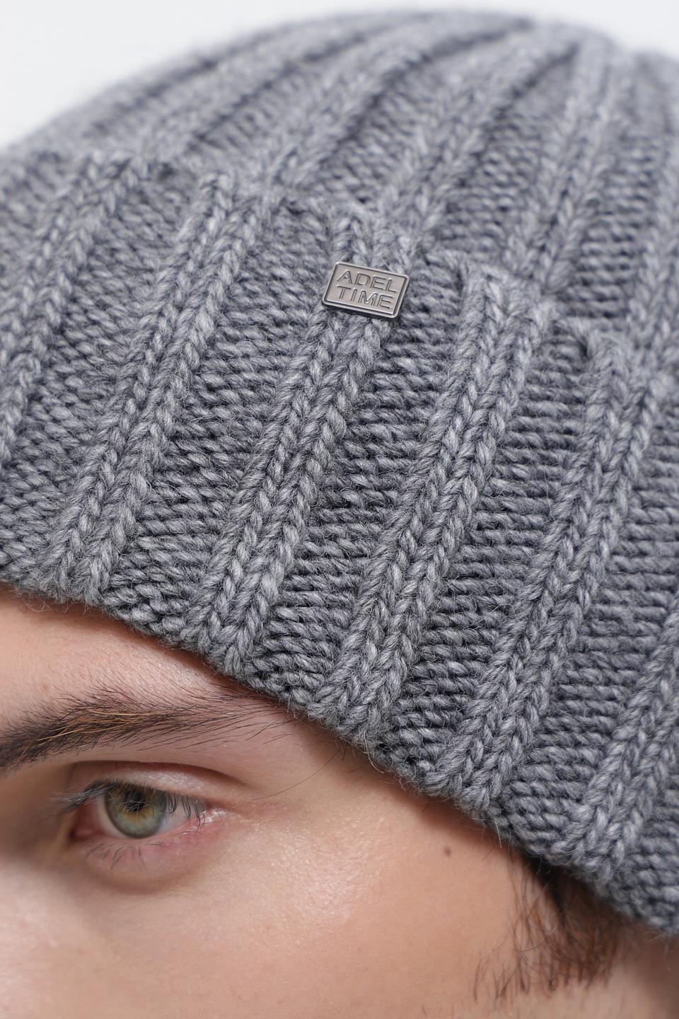 Шапка ADL man серая с косой