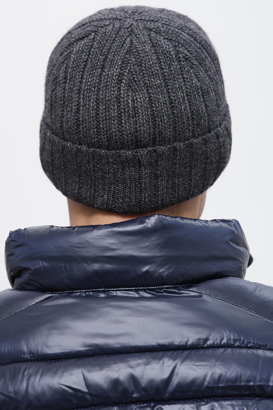 Шапка ADL man серая вязаная