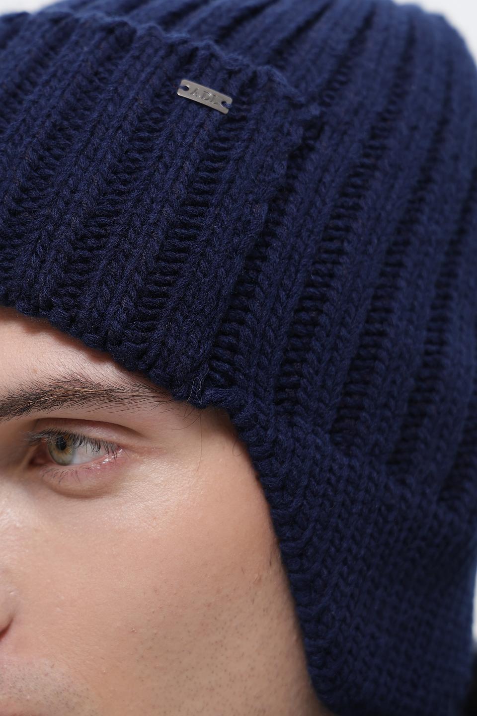 Шапка ADL man вязаная с ушами