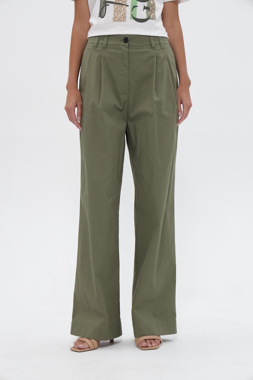 Брюки прямые Marc O Polo оливковые