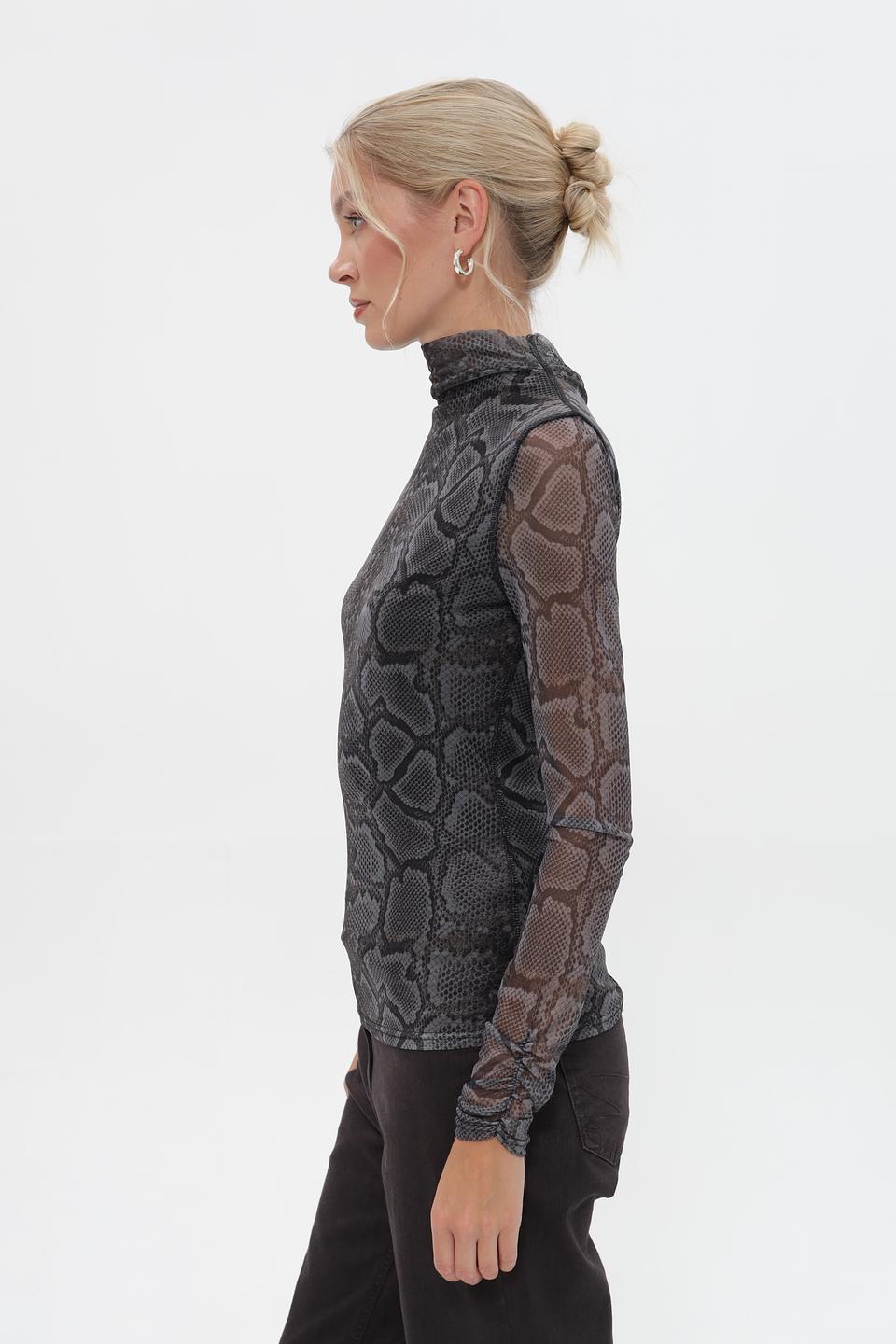 Блузка Catnoir с принтом reptile