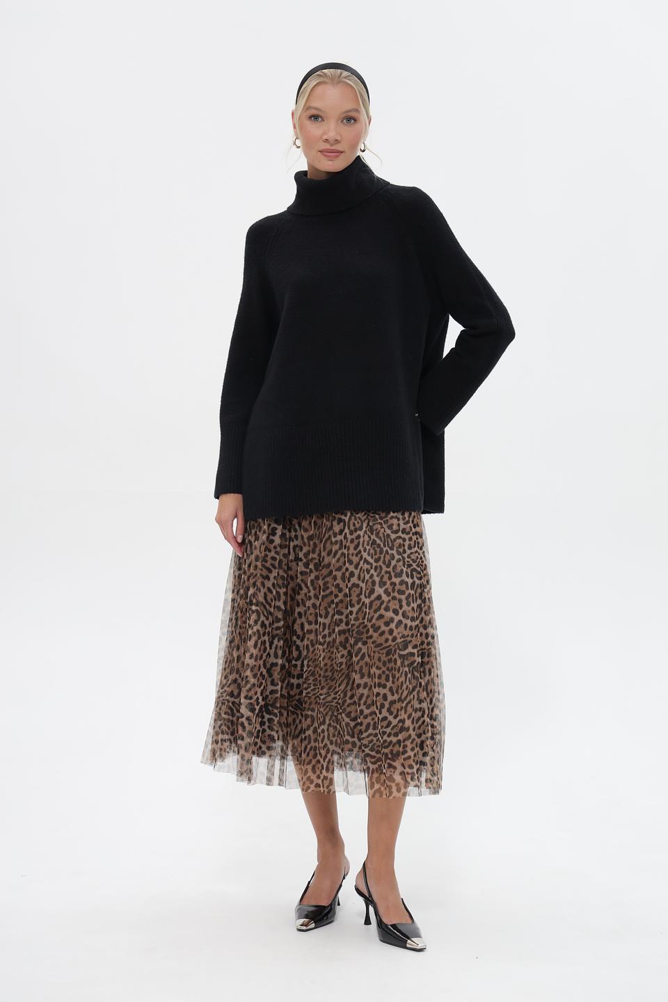 Пуловер Cinque с высоким горлом чёрный