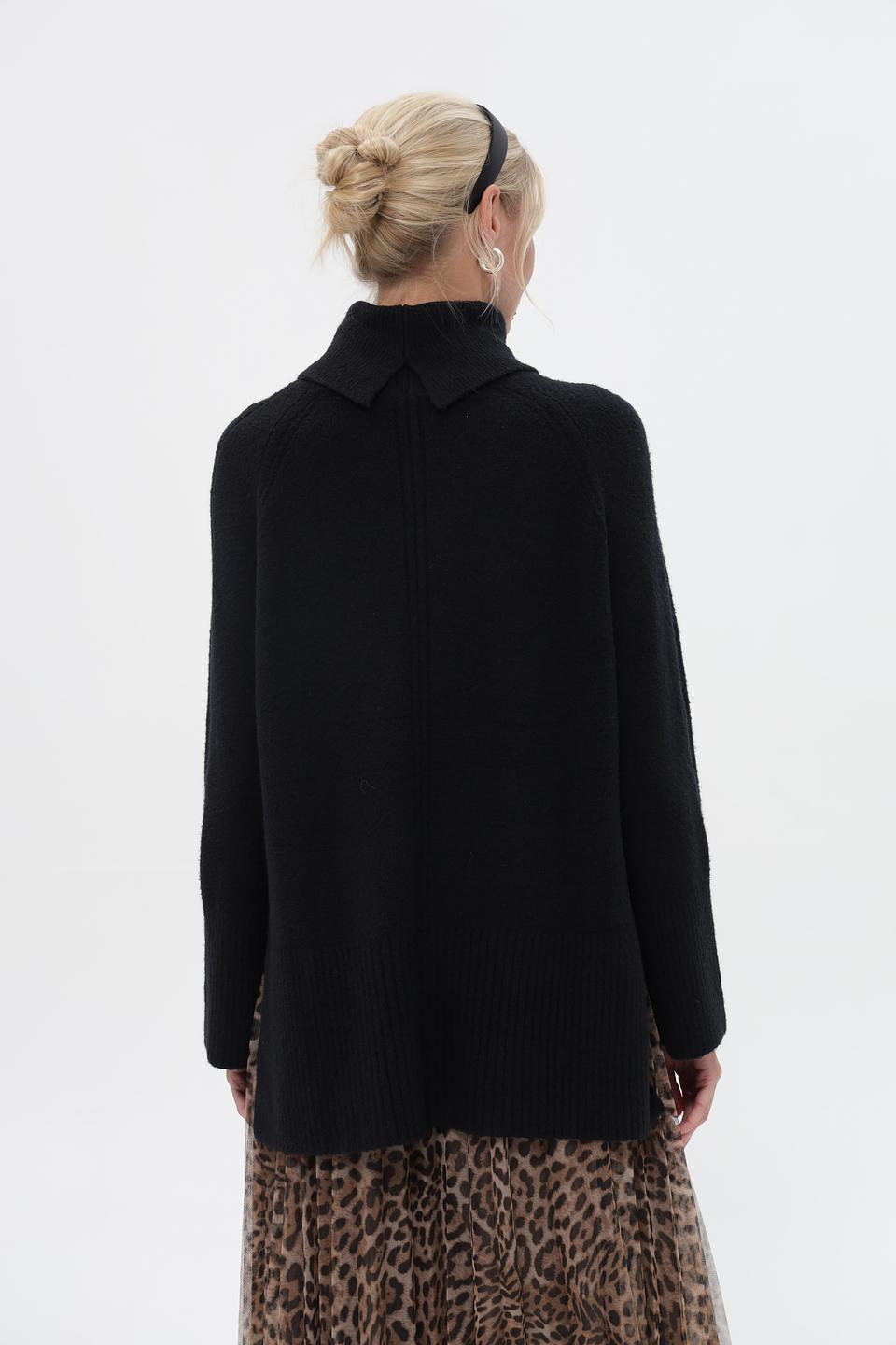Пуловер Cinque с высоким горлом чёрный