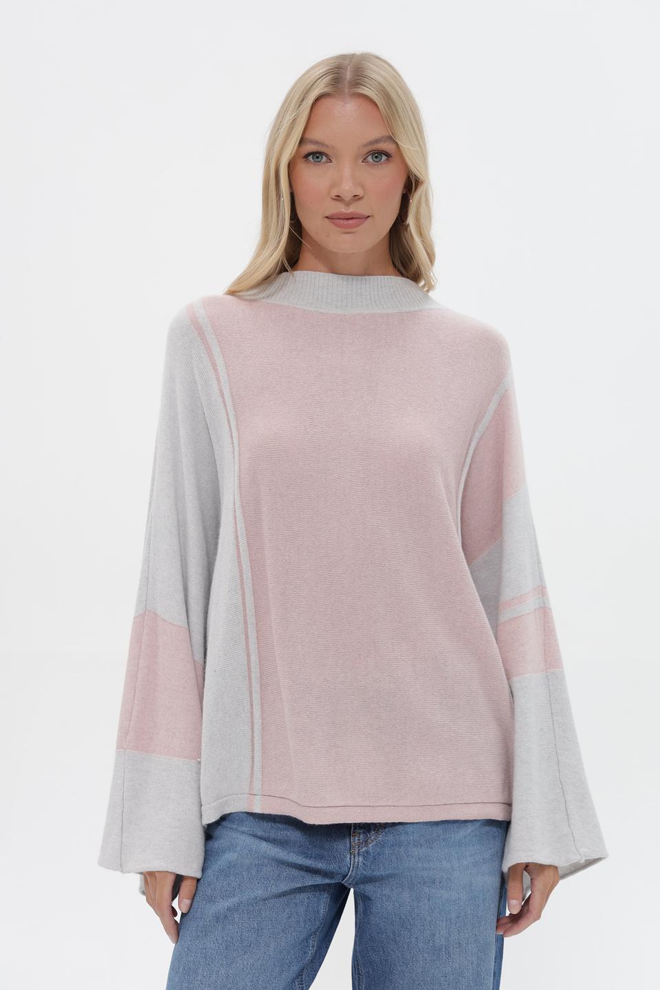Пуловер Croche с колор-блоком