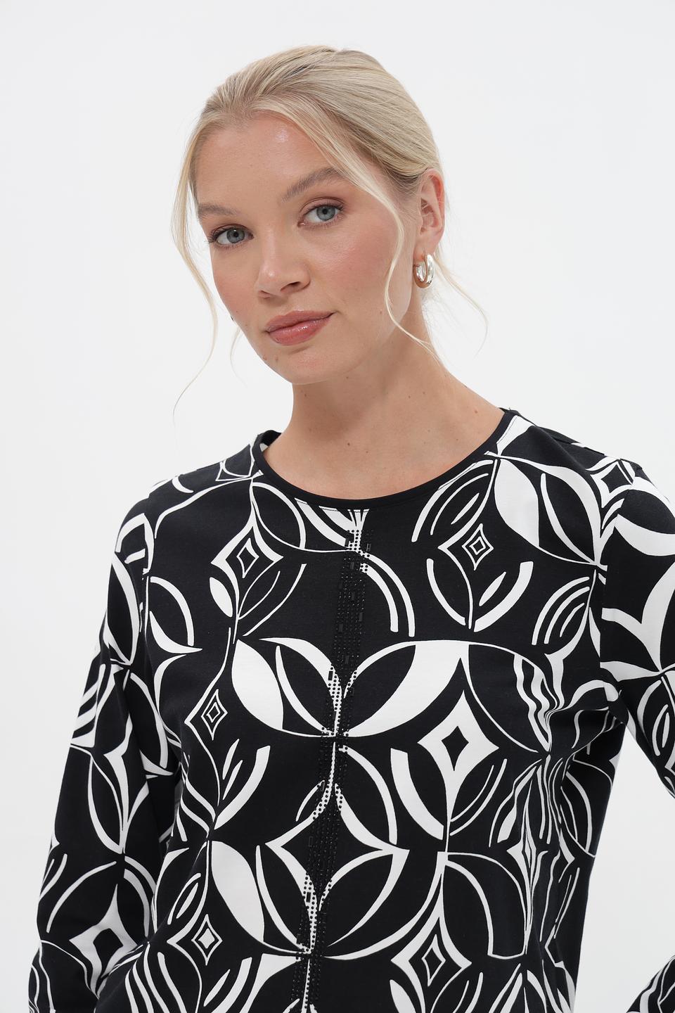 Футболка Barbara Lebek с принтом