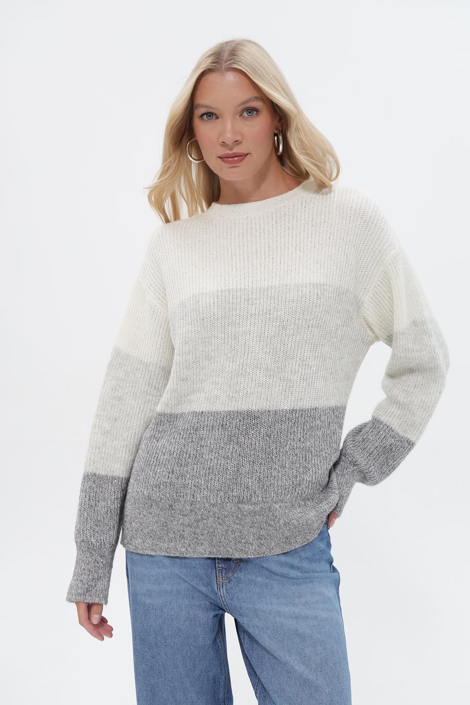 Пуловер UNQ двухцветный