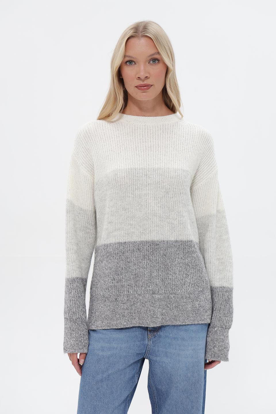 Пуловер UNQ двухцветный