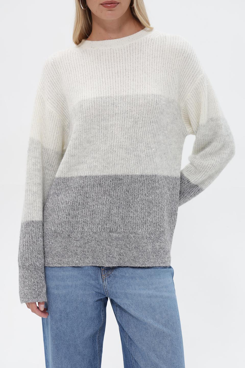 Пуловер UNQ двухцветный