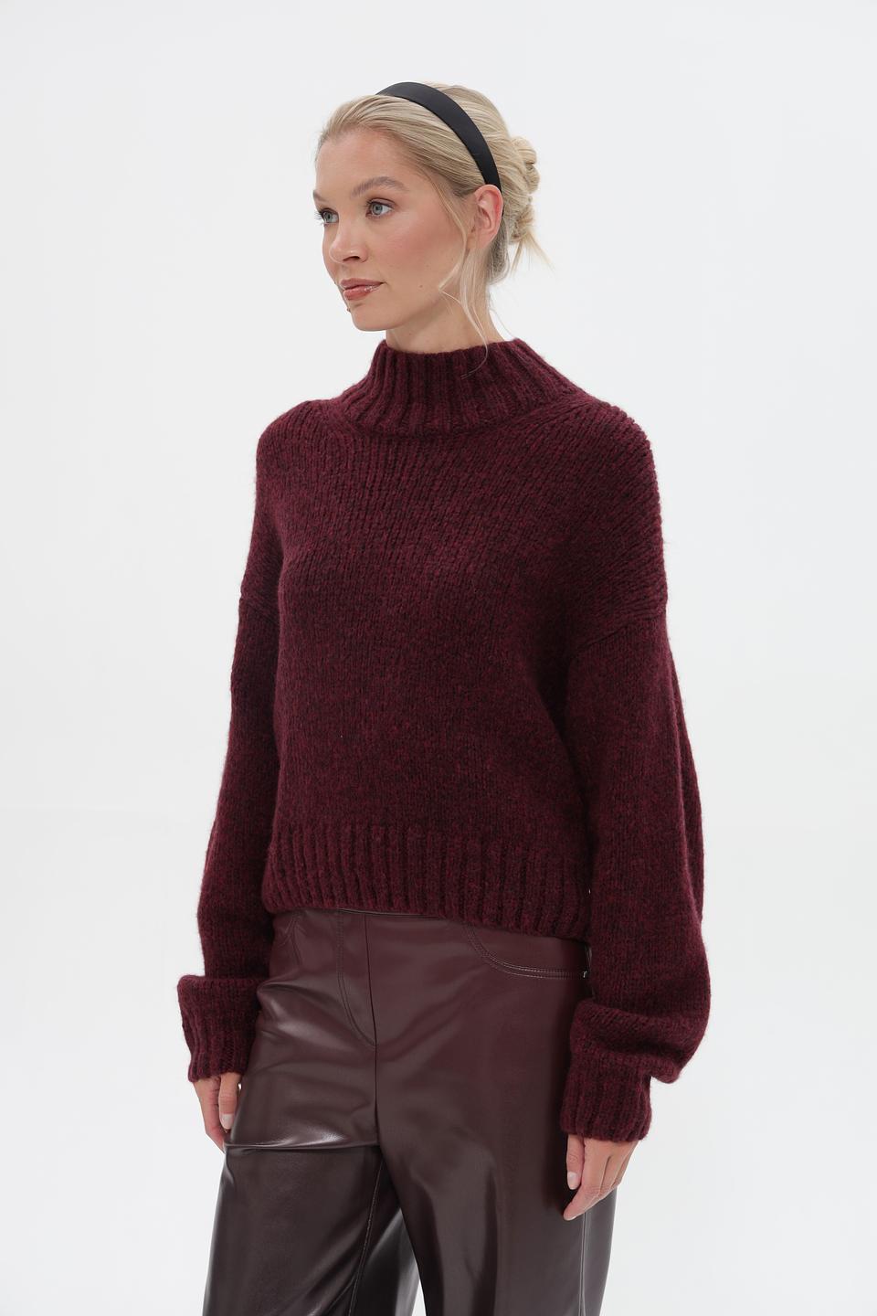 Пуловер Marc Cain бордовый