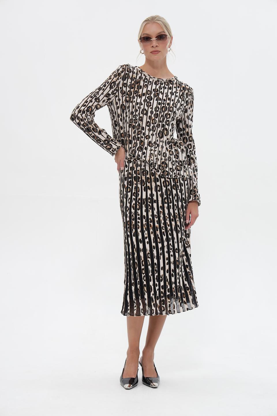 Юбка Marc Cain с леопардовым принтом