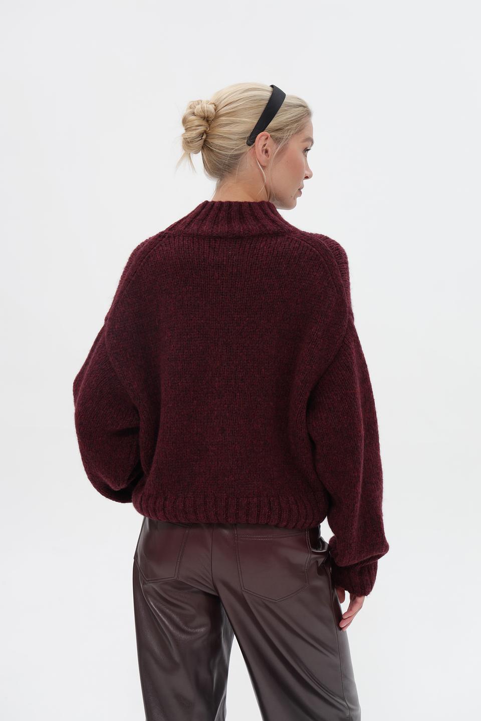 Пуловер Marc Cain бордовый