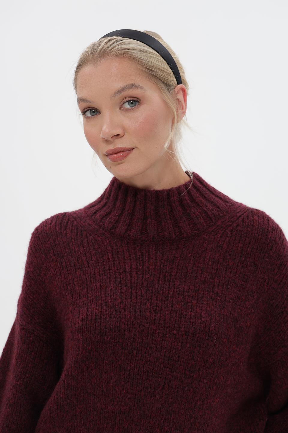 Пуловер Marc Cain бордовый