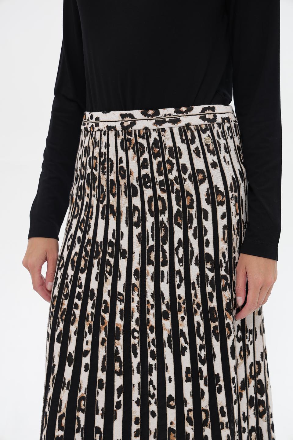 Юбка Marc Cain с леопардовым принтом