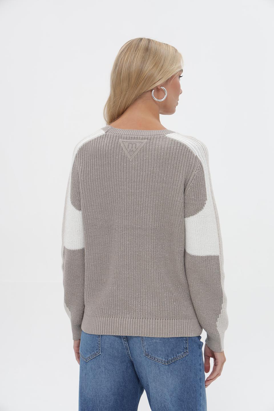 Пуловер Monari с контрастными рукавами