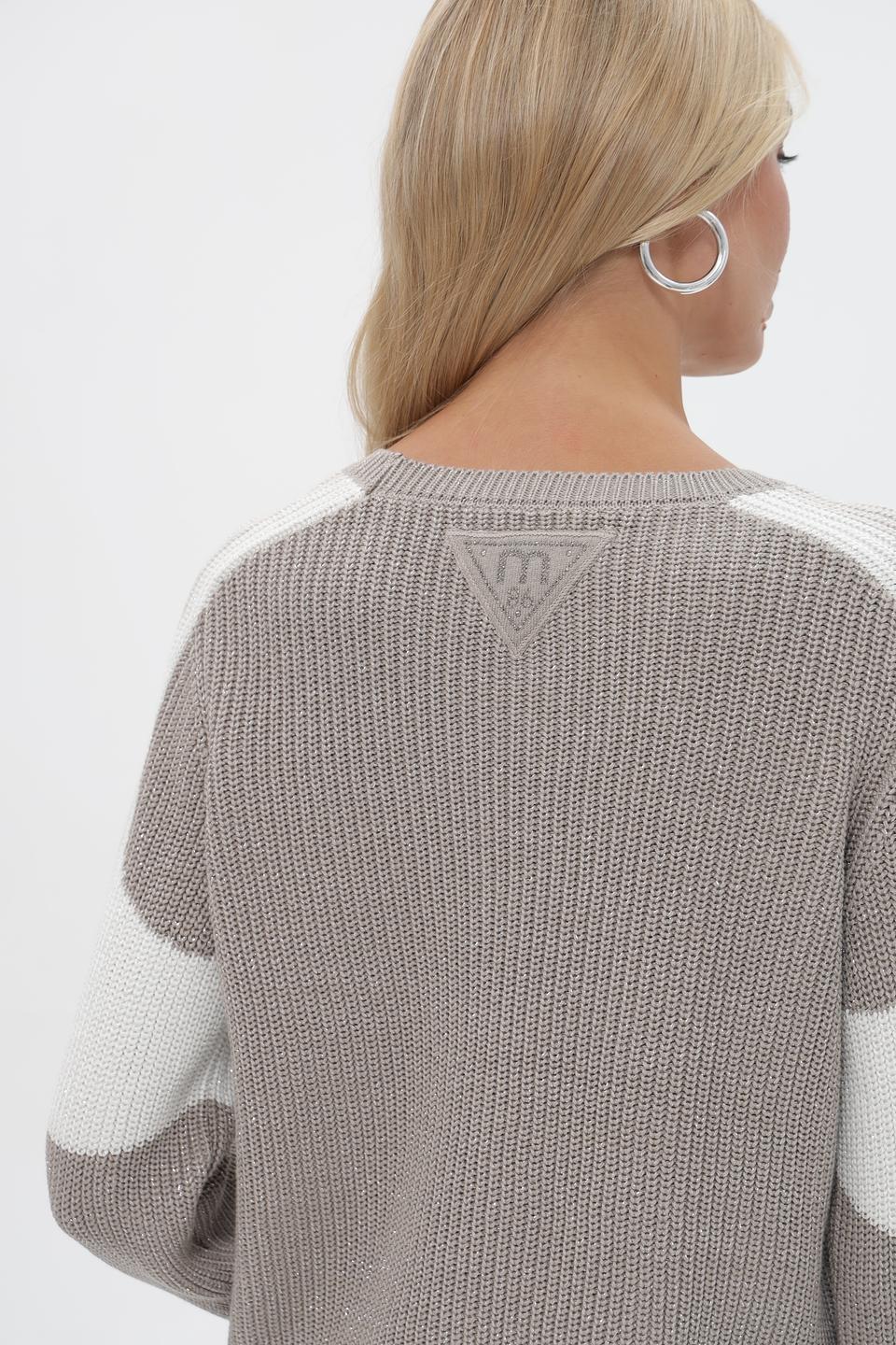 Пуловер Monari с контрастными рукавами