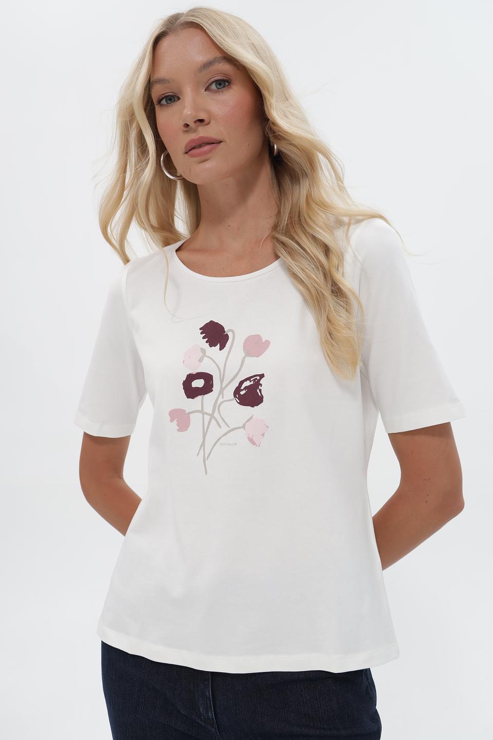 Футболка Tom Tailor с цветочным принтом