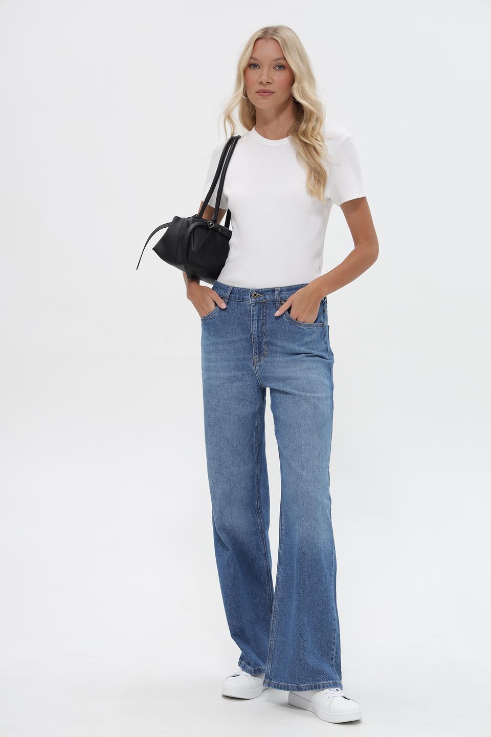 Джинсы Cinque клеш голубой