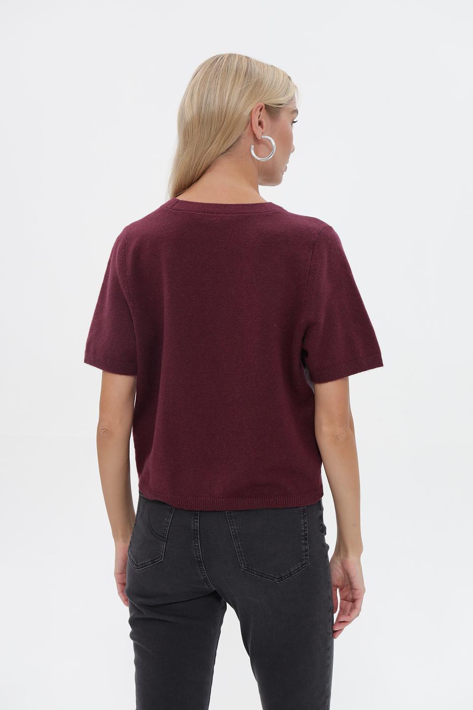 Футболка Oui с экокожей