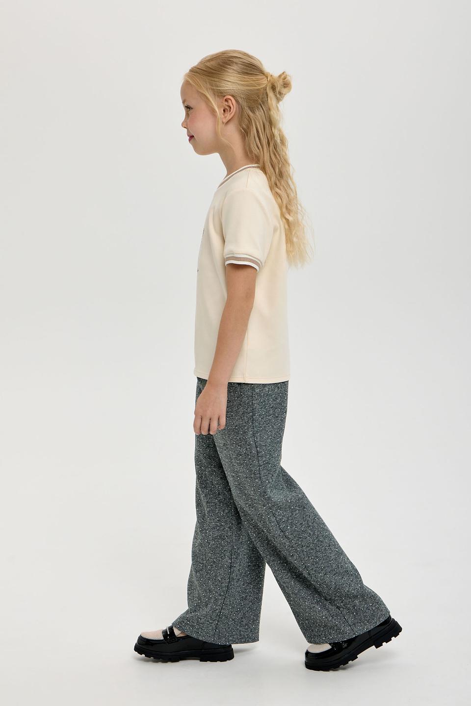 Брюки Choupette дев. широкие серые