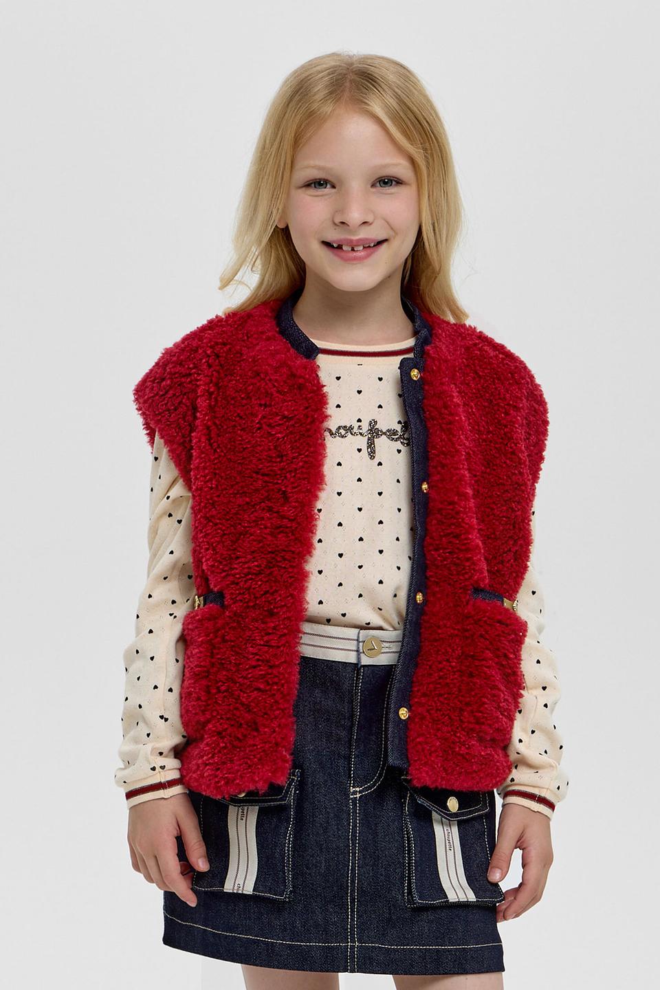 Жилет Choupette дев. бордовый