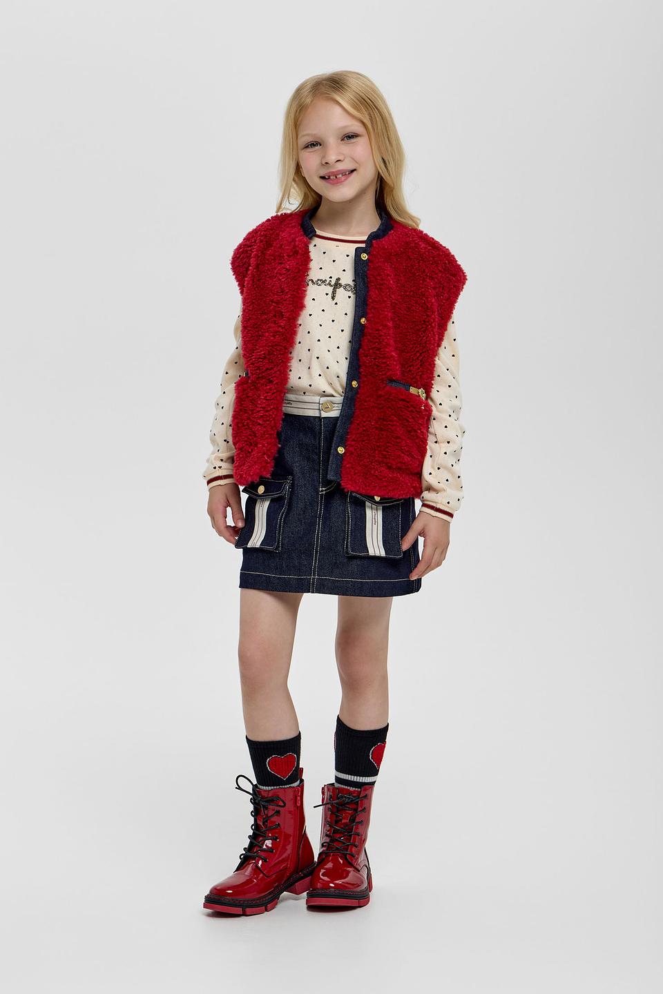 Жилет Choupette дев. бордовый