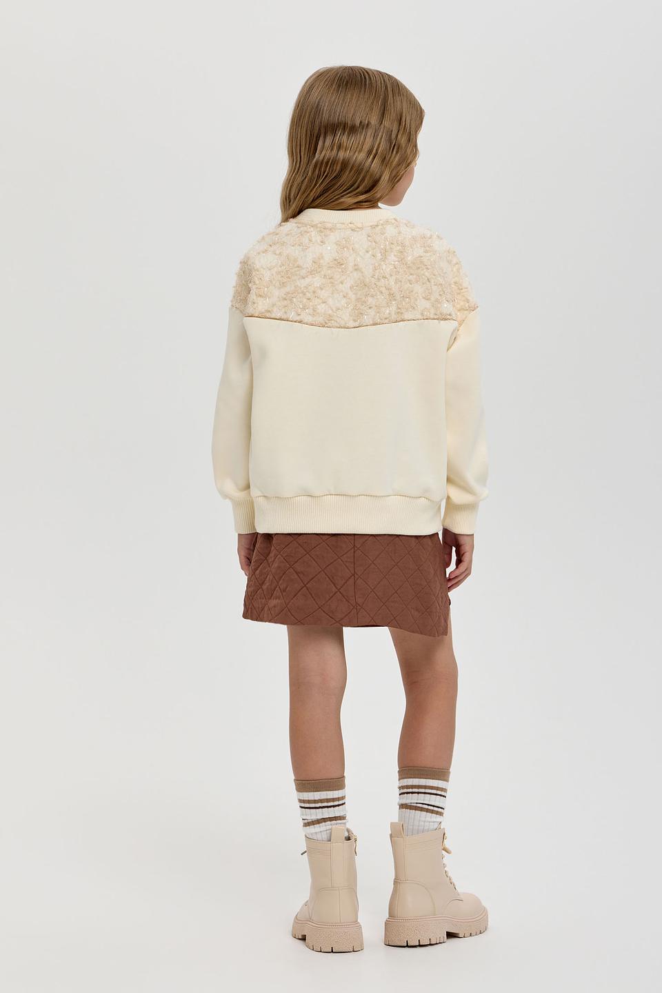 Свитшот Choupette дев. экрю с мехом