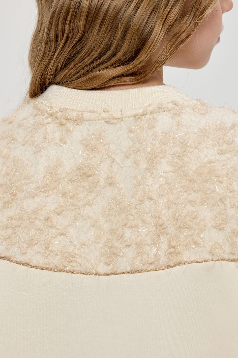 Свитшот Choupette дев. экрю с мехом