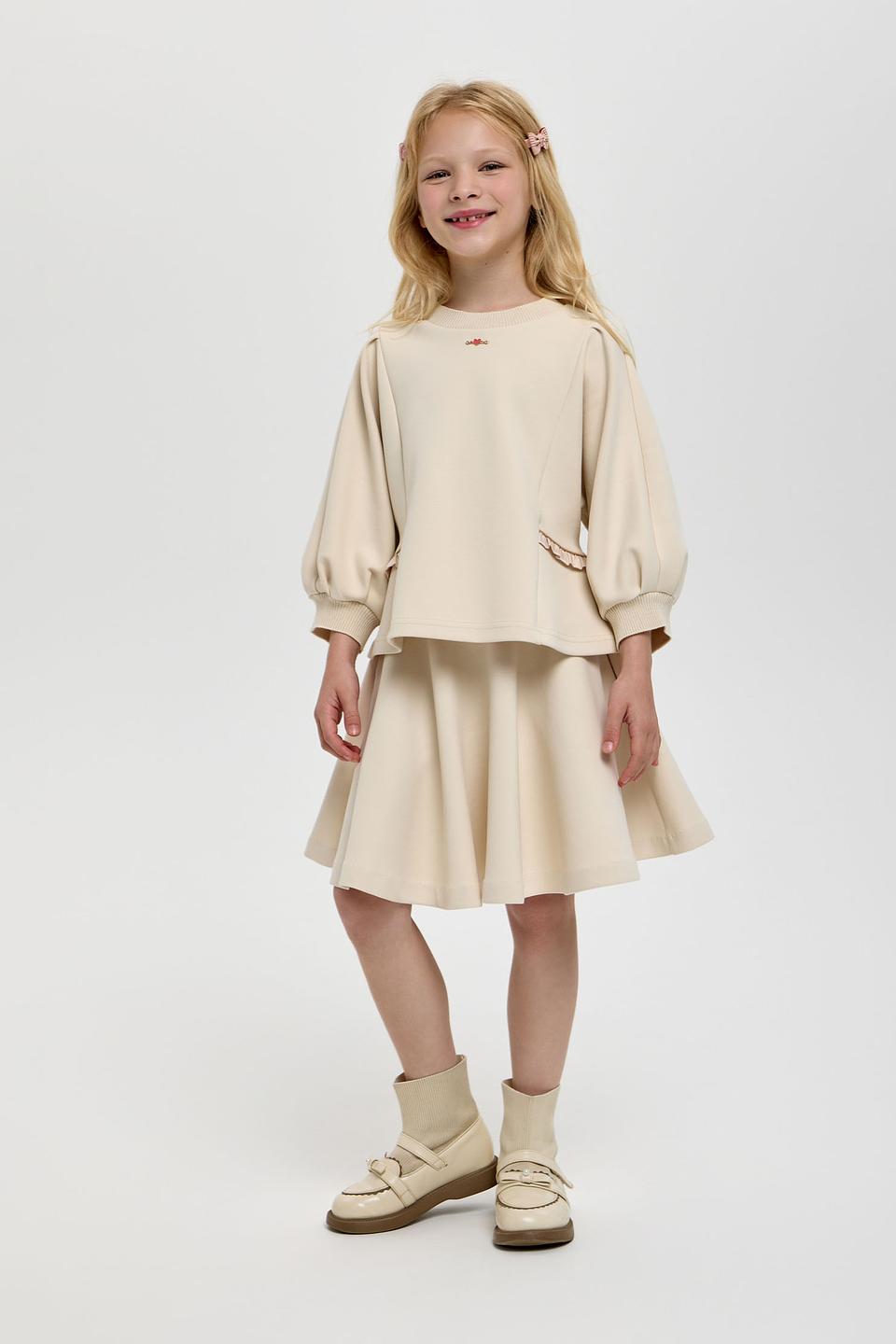 Юбка Choupette дев. расклешенная бежевая