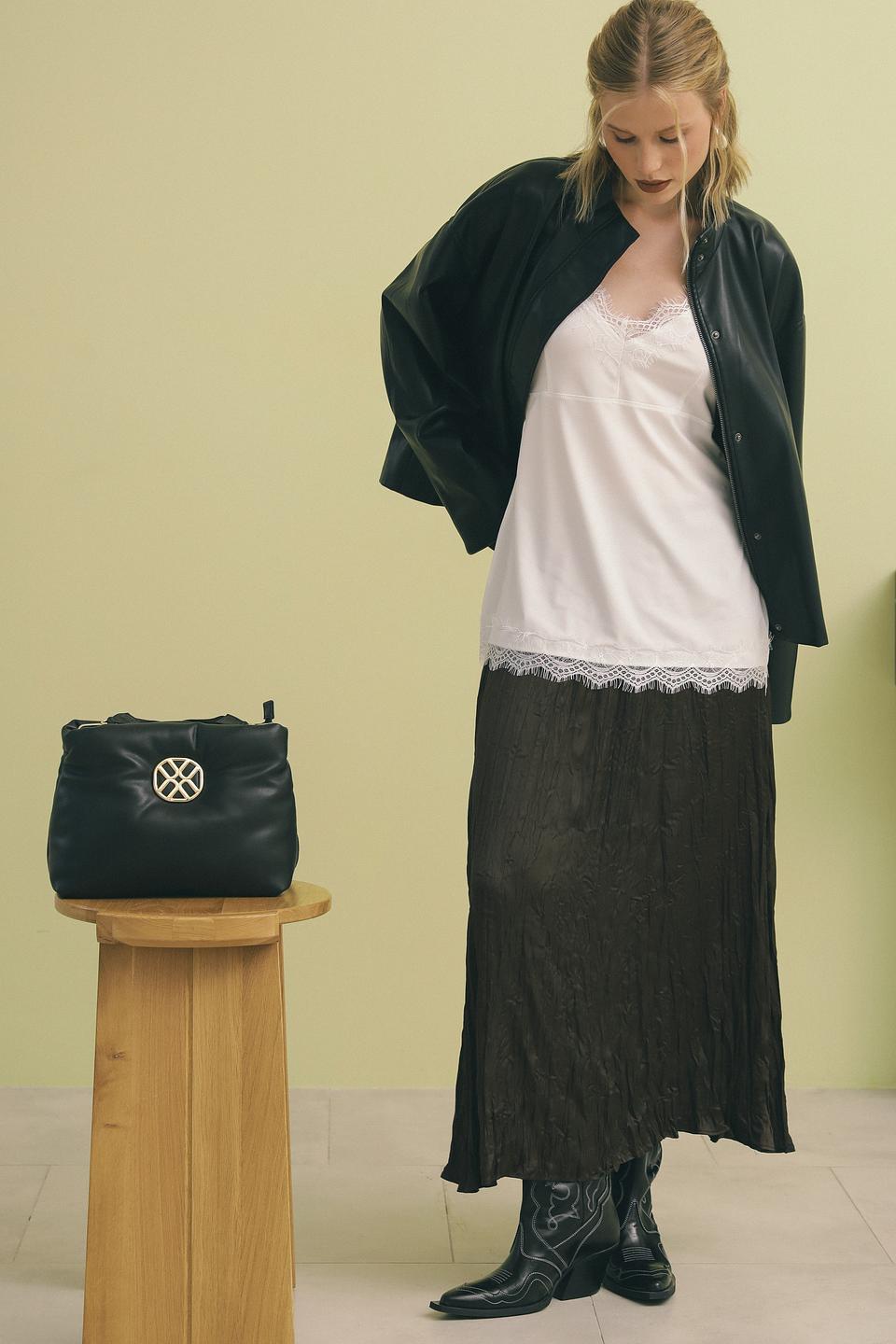 Топ на бретельках Just Valeri с кружевом