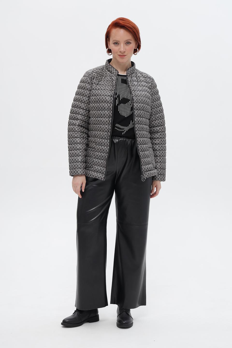 Куртка стеганая Lebek с принтом