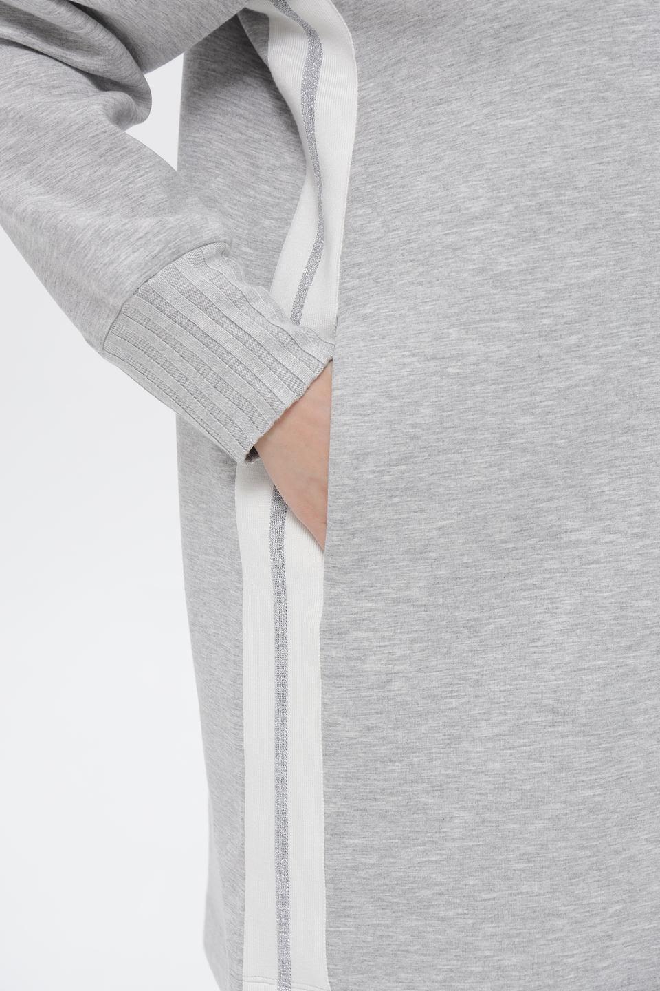 Жакет Frapp серый с полосками