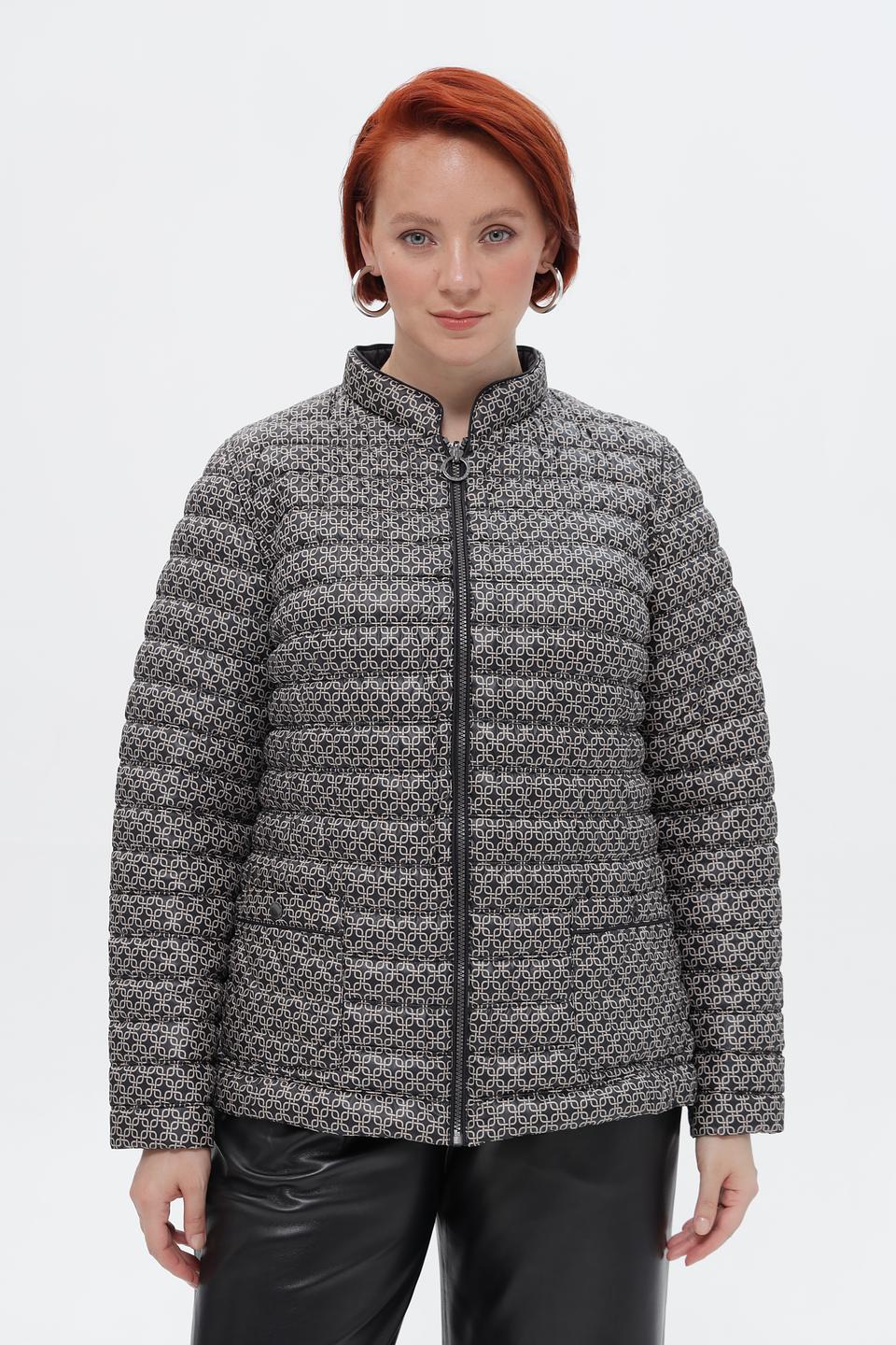Куртка стеганая Lebek с принтом