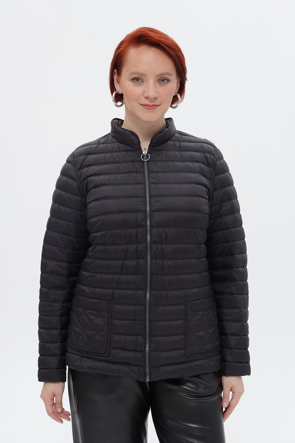 Куртка стеганая Lebek с принтом