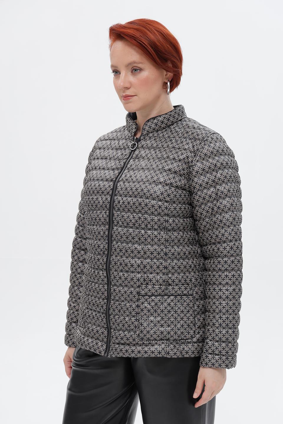 Куртка стеганая Lebek с принтом