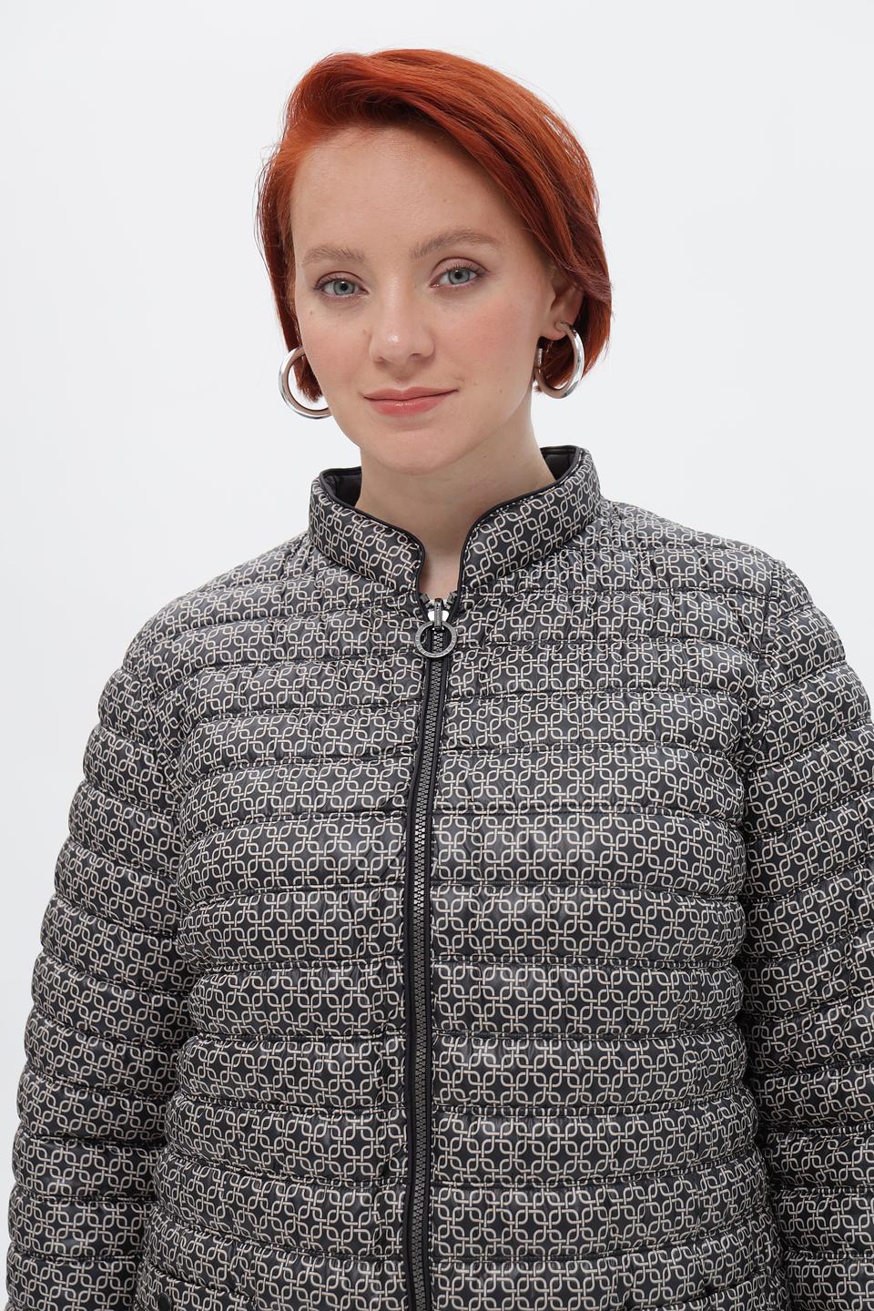 Куртка стеганая Lebek с принтом