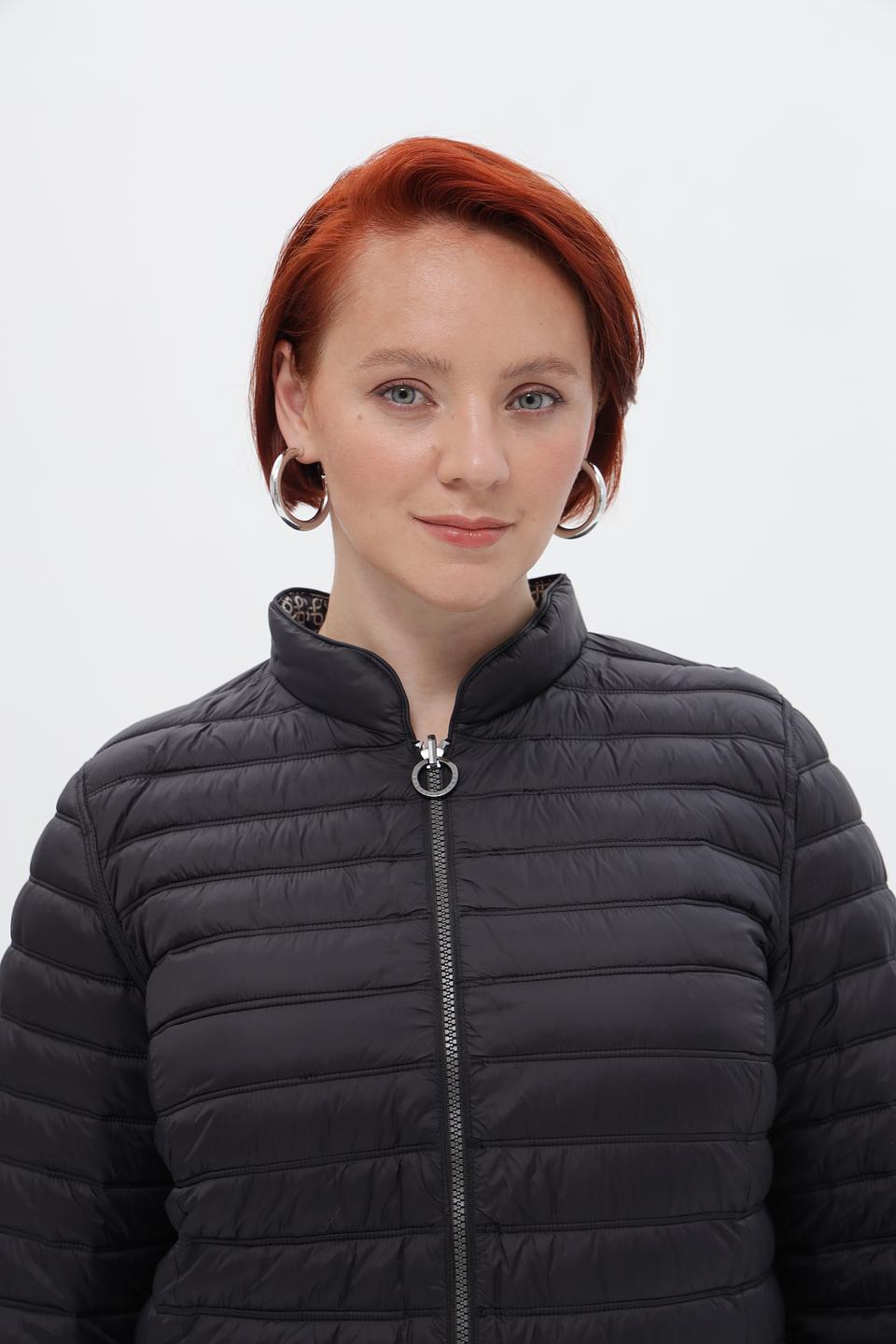 Куртка стеганая Lebek с принтом