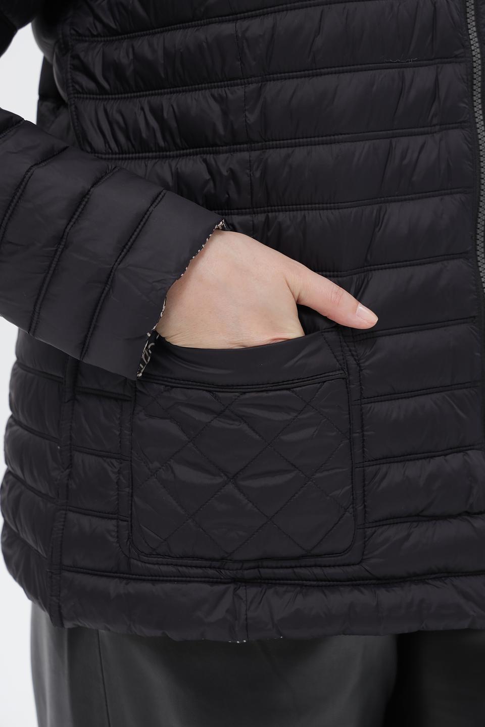 Куртка стеганая Lebek с принтом