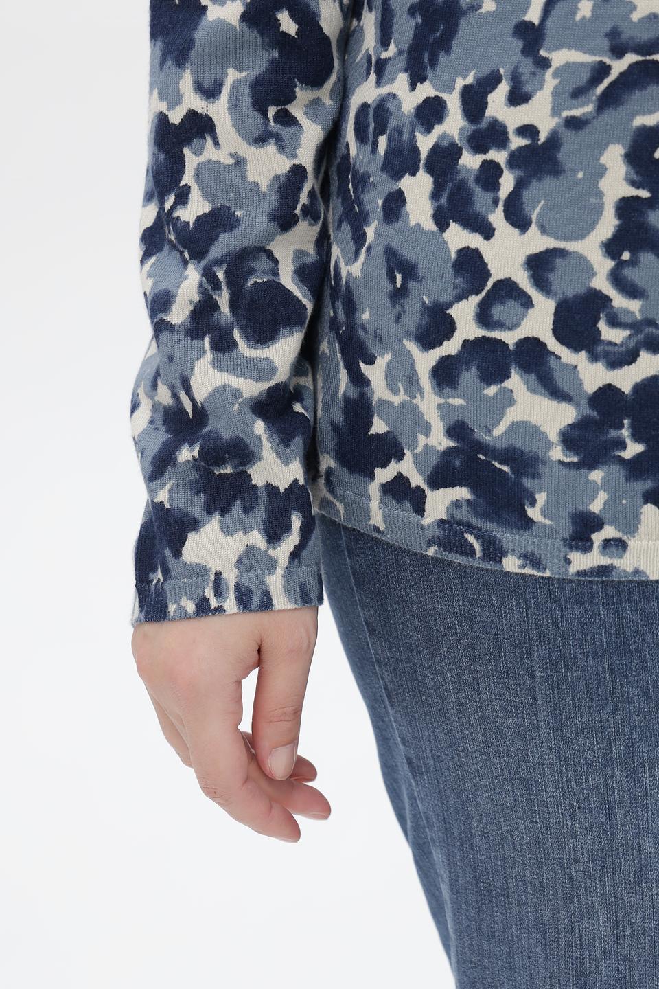 Пуловер Lebek с принтом в пятно