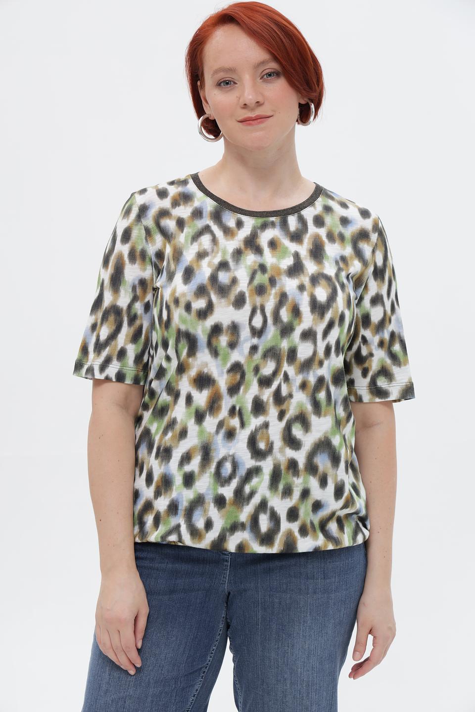 Футболка Rabe collection с леопардовым принтом