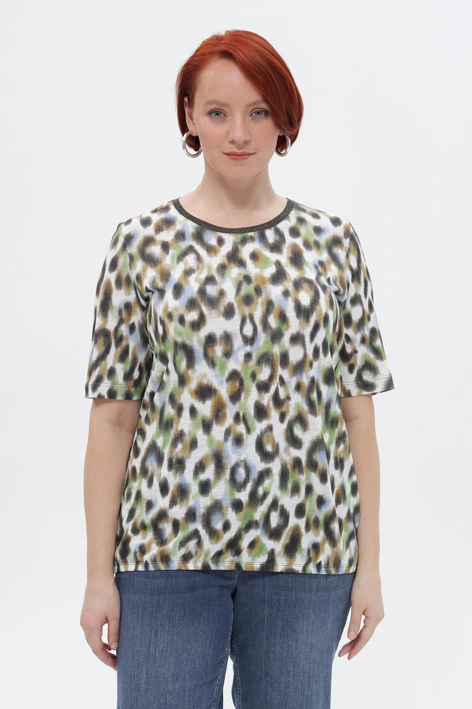 Футболка Rabe collection с леопардовым принтом